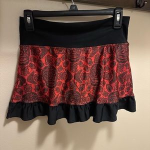 👙💀 Too Fast Sugar Skull Swim Skirt